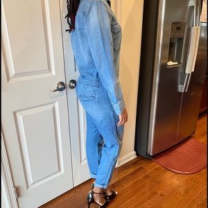 GAP Women's Classic Blue Denim Jumpsuit